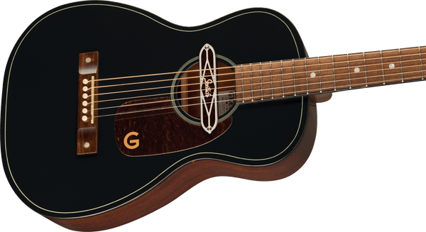Gretsch Deltoluxe Parlor Walnut Fingerboard Tortoiseshell Pickguard Black Top
