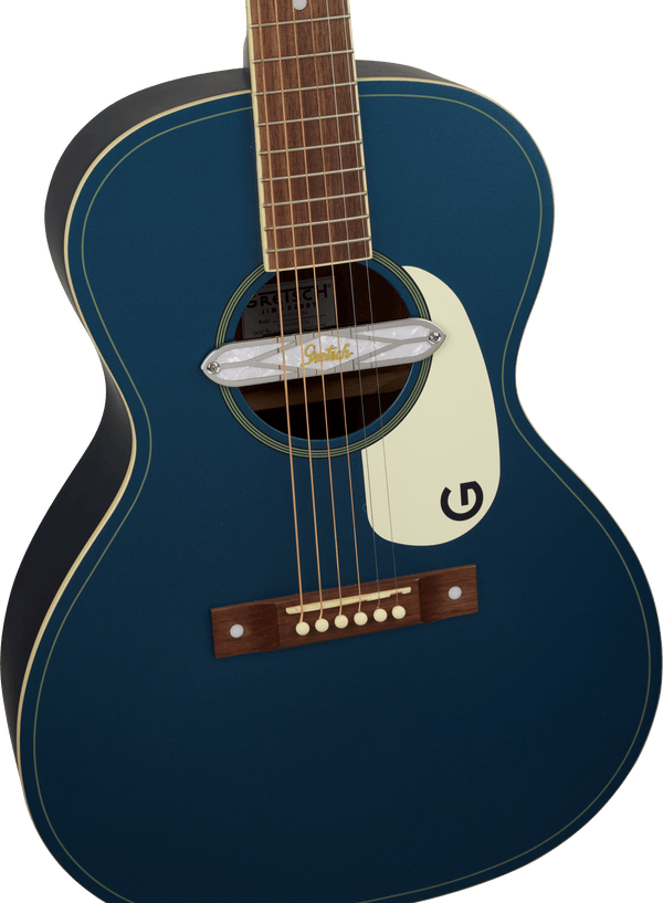 Gretsch Deltoluxe Concert Walnut Fingerboard Aged White Pickguard Dark Denim Top