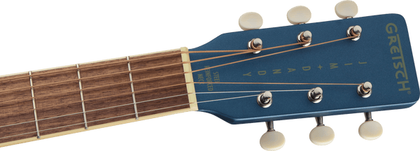 Gretsch Deltoluxe Concert Walnut Fingerboard Aged White Pickguard Dark Denim Top