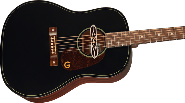 Gretsch Deltoluxe Dreadnought Walnut Fingerboard Tortoiseshell Pickguard Black Top