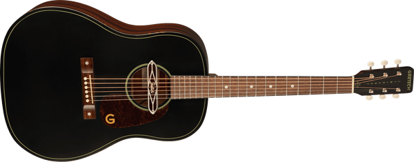 Gretsch Deltoluxe Dreadnought Walnut Fingerboard Tortoiseshell Pickguard Black Top