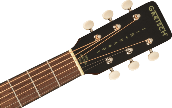 Gretsch Deltoluxe Dreadnought Walnut Fingerboard Tortoiseshell Pickguard Black Top