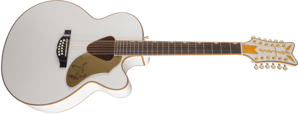 Gretsch G5022CWFE-12 Rancher Falcon Jumbo 12-String Cutaway Electric Fishman Pickup System White