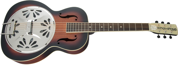 Gretsch G9220 Bobtail Round-Neck A.E. Mahogany Body Spider Cone Resonator Guitar Fishman Nashville Resonator Pickup 2-Color Sunburst