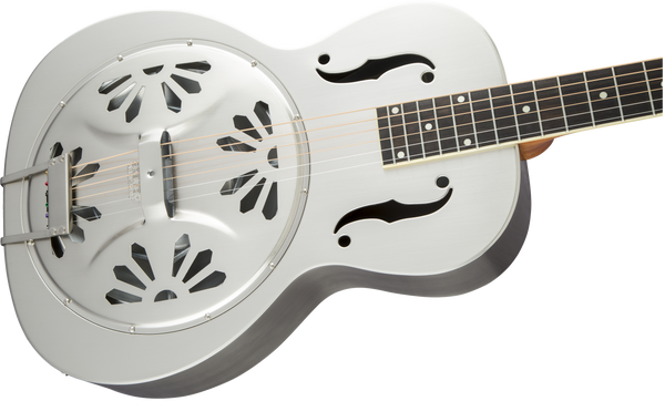 Gretsch G9221 Bobtail Steel Round-Neck A.E. Steel Body Spider Cone Resonator Guitar Fishman Nashville Resonator Pickup