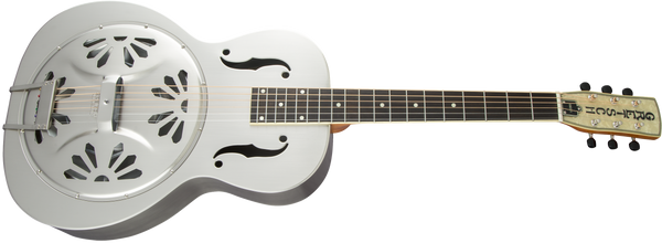 Gretsch G9221 Bobtail Steel Round-Neck A.E. Steel Body Spider Cone Resonator Guitar Fishman Nashville Resonator Pickup