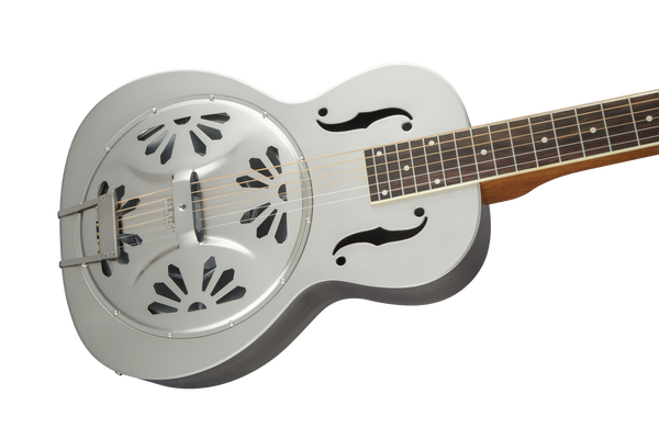 Gretsch G9231 Bobtail Steel Square-Neck A.E. Steel Body Spider Cone Resonator Guitar Fishman Nashville Resonator Pickup