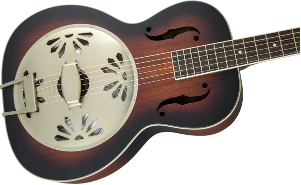 Gretsch G9240 Alligator Round-Neck Mahogany Body Biscuit Cone Resonator Guitar 2-Color Sunburst
