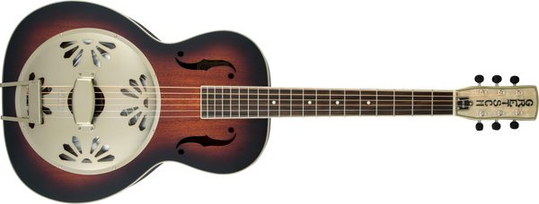 Gretsch G9240 Alligator Round-Neck Mahogany Body Biscuit Cone Resonator Guitar 2-Color Sunburst