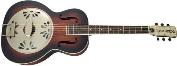 Gretsch G9240 Alligator Round-Neck Mahogany Body Biscuit Cone Resonator Guitar 2-Color Sunburst
