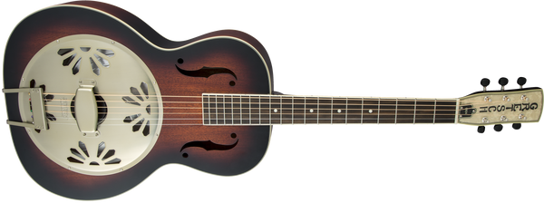 Gretsch G9240 Alligator Round-Neck Mahogany Body Biscuit Cone Resonator Guitar 2-Color Sunburst