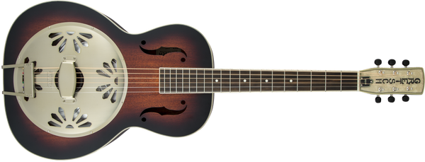 Gretsch G9241 Alligator Biscuit Round-Neck Resonator Guitar with Fishman Nashville Pickup 2-Color Sunburst