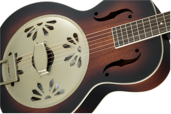 Gretsch G9241 Alligator Biscuit Round-Neck Resonator Guitar with Fishman Nashville Pickup 2-Color Sunburst