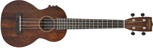 Gretsch G9110-L Concert Long-Neck A.E. Ukulele with Gig Bag Fishman Kula Pickup Vintage Mahogany Stain