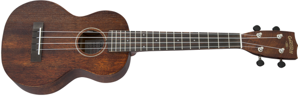 Gretsch G9110-L Concert Long-Neck A.E. Ukulele with Gig Bag Fishman Kula Pickup Vintage Mahogany Stain