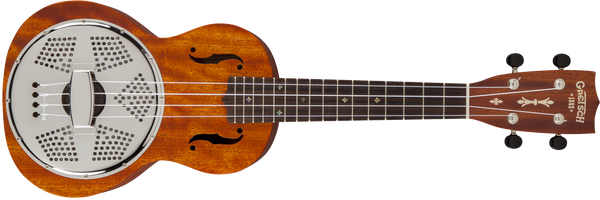 Gretsch G9112 Resonator-Ukulele with Gig Bag Biscuit Cone Honey Mahogany Stain