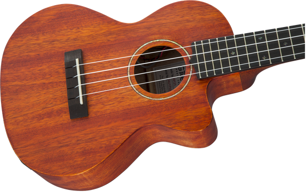 Gretsch G9121 Tenor A.C.E. Ukulele with Gig Bag Acoustic-Cutaway-Electric Fishman Kula Pickup Honey Mahogany Stain