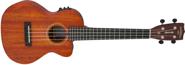 Gretsch G9121 Tenor A.C.E. Ukulele with Gig Bag Acoustic-Cutaway-Electric Fishman Kula Pickup Honey Mahogany Stain