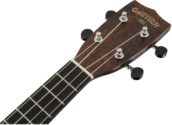 Gretsch G9100-L Soprano Long-Neck Ukulele with Gig Bag Ovangkol Fingerboard Vintage Mahogany Stain