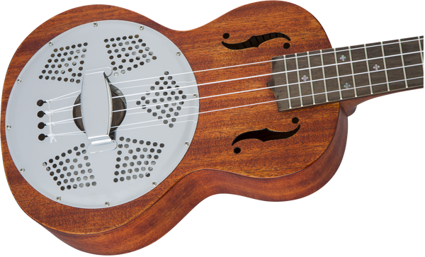 Gretsch G9112 Resonator-Ukulele with Gig Bag Ovangkol Fingerboard Biscuit Cone Honey Mahogany Stain