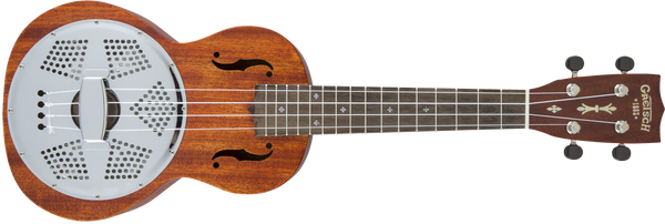 Gretsch G9112 Resonator-Ukulele with Gig Bag Ovangkol Fingerboard Biscuit Cone Honey Mahogany Stain