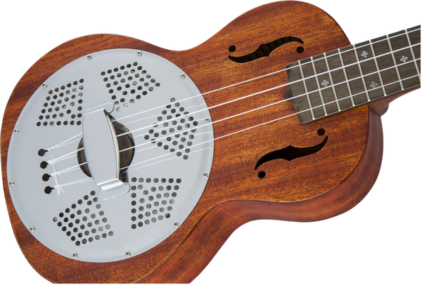 Gretsch G9112 Resonator-Ukulele with Gig Bag Ovangkol Fingerboard Biscuit Cone Honey Mahogany Stain