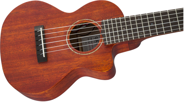 Gretsch G9126 A.C.E. Guitar-Ukulele Acoustic-Cutaway-Electric with Gig Bag Ovangkol Fingerboard Fishman Kula Pickup Honey Mahogany Stain