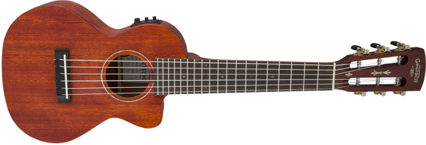 Gretsch G9126 A.C.E. Guitar-Ukulele Acoustic-Cutaway-Electric with Gig Bag Ovangkol Fingerboard Fishman Kula Pickup Honey Mahogany Stain