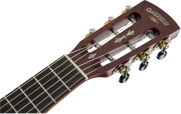 Gretsch G9126 A.C.E. Guitar-Ukulele Acoustic-Cutaway-Electric with Gig Bag Ovangkol Fingerboard Fishman Kula Pickup Honey Mahogany Stain