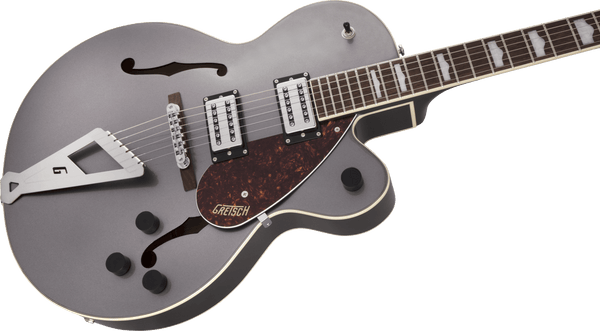 Gretsch G2420 Streamliner Hollow Body with Chromatic II Laurel Fingerboard Broad'Tron BT-2S Pickups Phantom Metallic