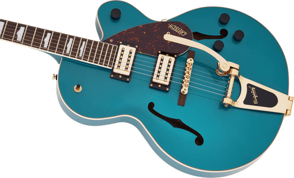 Gretsch G2410TG Streamliner Hollow Body Single-Cut with Bigsby and Gold Hardware Laurel Fingerboard Ocean Turquoise