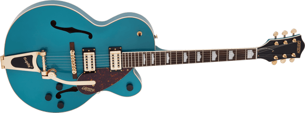 Gretsch G2410TG Streamliner Hollow Body Single-Cut with Bigsby and Gold Hardware Laurel Fingerboard Ocean Turquoise