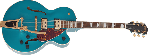 Gretsch G2410TG Streamliner Hollow Body Single-Cut with Bigsby and Gold Hardware Laurel Fingerboard Ocean Turquoise