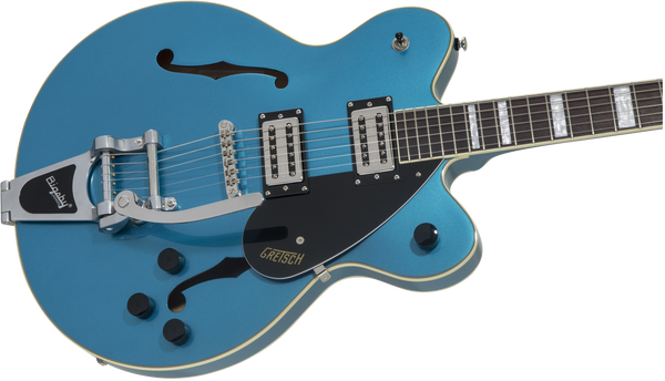 Gretsch G2622T Streamliner Center Block Double-Cut with Bigsby Laurel Fingerboard Broad'Tron BT-2S Pickups Riviera Blue