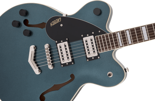 Gretsch G2622LH Streamliner Center Block Double-Cut with V-Stoptail Left-Handed Broad'Tron BT-2S Pickups Laurel Fingerboard Gunmetal