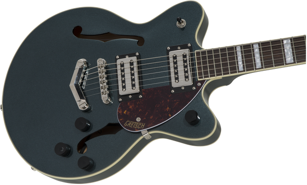 Gretsch G2655 Streamliner Center Block Jr. Double-Cut with V-Stoptail Laurel Fingerboard Gunmetal