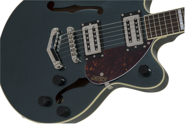Gretsch G2655 Streamliner Center Block Jr. Double-Cut with V-Stoptail Laurel Fingerboard Gunmetal