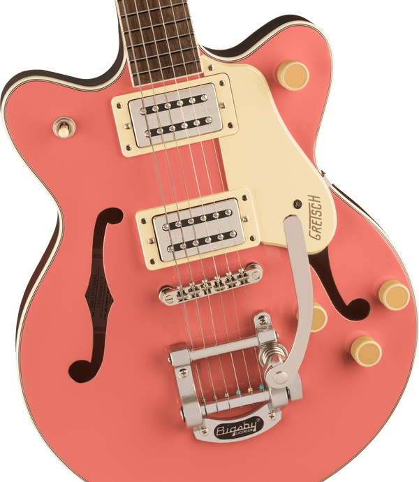 Gretsch G2655T Streamliner Center Block Jr. Double-Cut with Bigsby Laurel Fingerboard Coral
