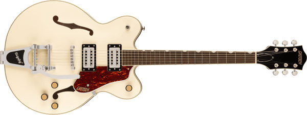 Gretsch G2622T Streamliner Center Block Double-Cut with Bigsby Laurel Fingerboard Broad’Tron BT-3S Pickups Vintage White