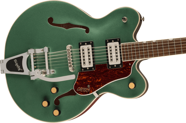 Gretsch G2622T Streamliner Center Block Double-Cut with Bigsby Laurel Fingerboard Broad’Tron BT-3S Pickups Steel Olive