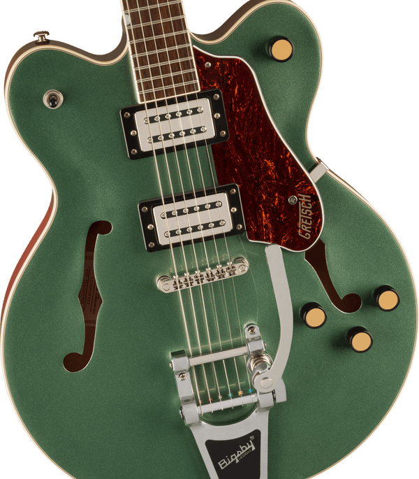 Gretsch G2622T Streamliner Center Block Double-Cut with Bigsby Laurel Fingerboard Broad’Tron BT-3S Pickups Steel Olive