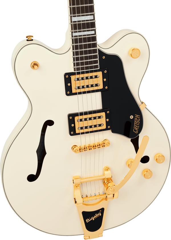 Gretsch G2622TG Streamliner Center Block Double-Cut with Bigsby LTD Laurel Fingerboard Broad’Tron BT-3S Pickups Vintage White