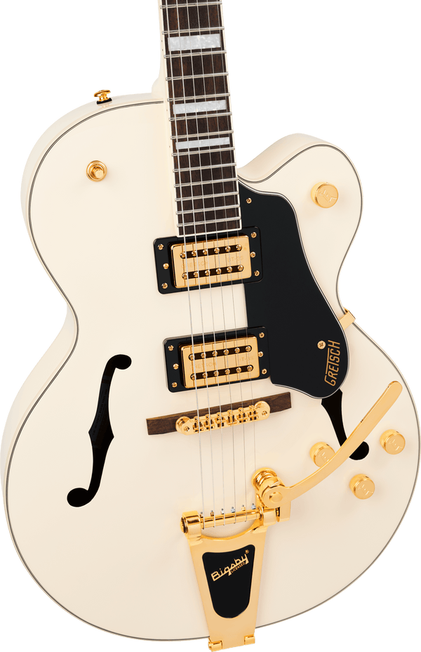 Gretsch G2420TG Streamliner Hollow Body with Bigsby LTD Laurel Fingerboard Broad'Tron BT-3S Pickups Vintage White