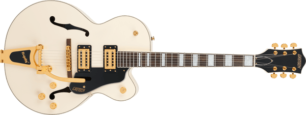 Gretsch G2420TG Streamliner Hollow Body with Bigsby LTD Laurel Fingerboard Broad'Tron BT-3S Pickups Vintage White