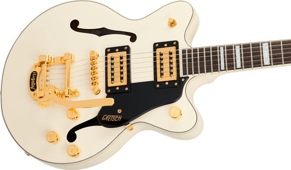 Gretsch G2655TG Streamliner Center Block Jr. Double-Cut with Bigsby LTD Laurel Fingerboard Vintage White