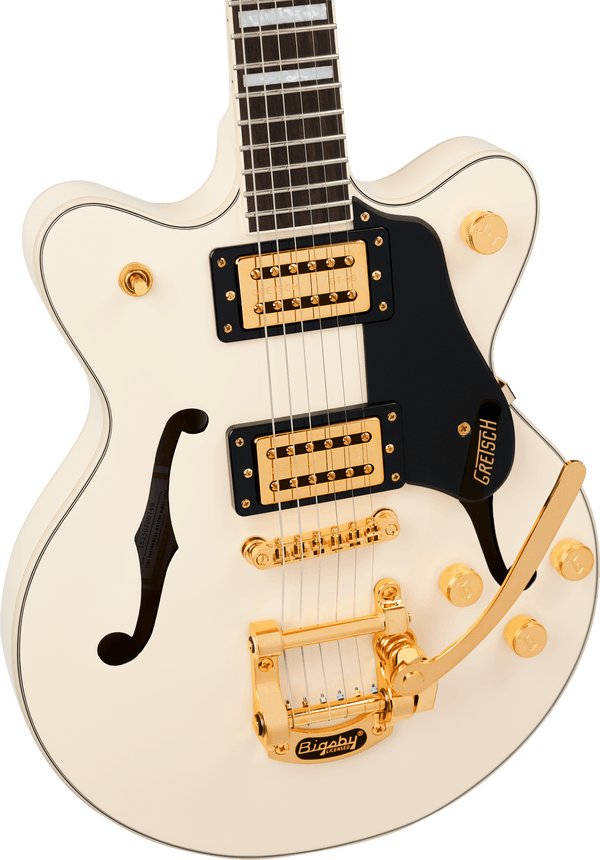 Gretsch G2655TG Streamliner Center Block Jr. Double-Cut with Bigsby LTD Laurel Fingerboard Vintage White