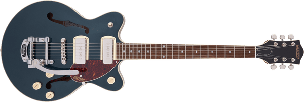 Gretsch G2655T-P90 Streamliner Center Block Jr. Double-Cut P90 with Bigsby Laurel Fingerboard Two-Tone Midnight Sapphire and Vintage Mahogany Stain