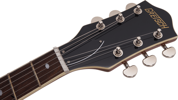 Gretsch G2655T-P90 Streamliner Center Block Jr. Double-Cut P90 with Bigsby Laurel Fingerboard Two-Tone Sahara Metallic and Vintage Mahogany Stain