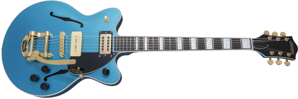 Gretsch G2655TG-P90 LTD Streamliner Center Block Jr. Double Cutaway Rosewood Fingerboard Riviera Blue Satin