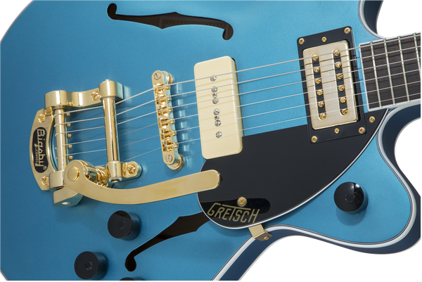 Gretsch G2655TG-P90 LTD Streamliner Center Block Jr. Double Cutaway Rosewood Fingerboard Riviera Blue Satin